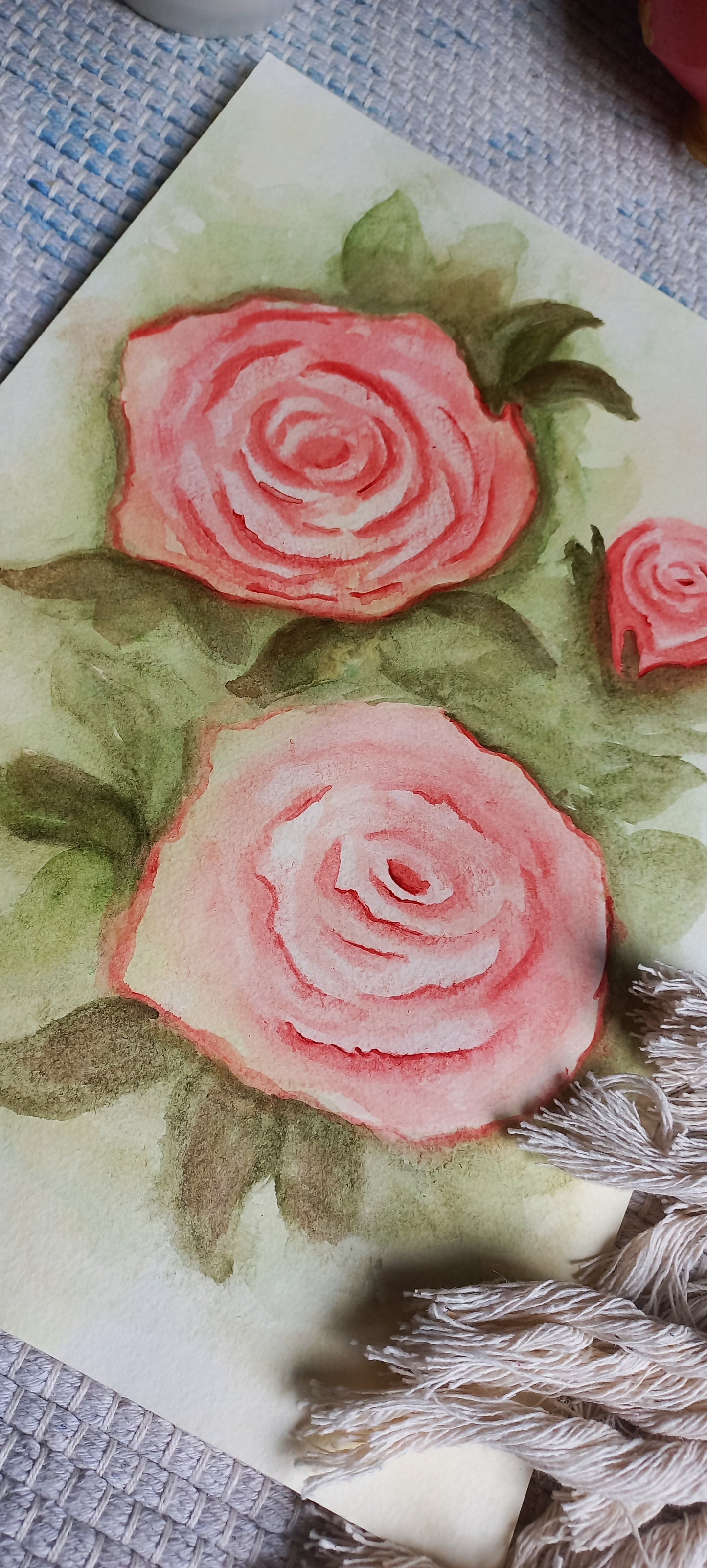 Roses in Harmony | Acrylic Painting