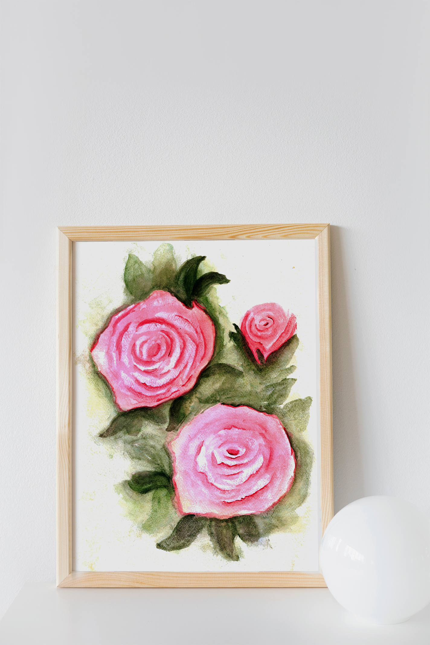 Roses in Harmony | Acrylic Painting